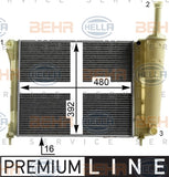 BEHR RADIATOR Fits FIAT PANDA 150,1.2L 12-15 8MK 376 900-221/8MK376900221