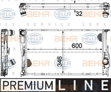 BEHR RADIATOR Fits BMW 1 E82,E87/3 E90,E91,E92,E93/X1 E84 07-15 8MK 376 754-001