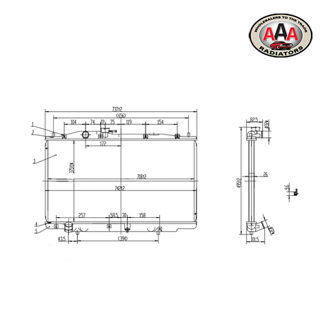 RADIATOR Fits HONDA ACCORD (2003 - 2005)