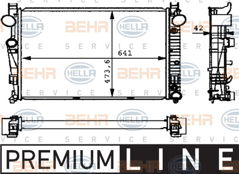 BEHR RADIATOR Fits MERCEDES BENZ S-CLASS S430/S500 03-05 8MK376710291