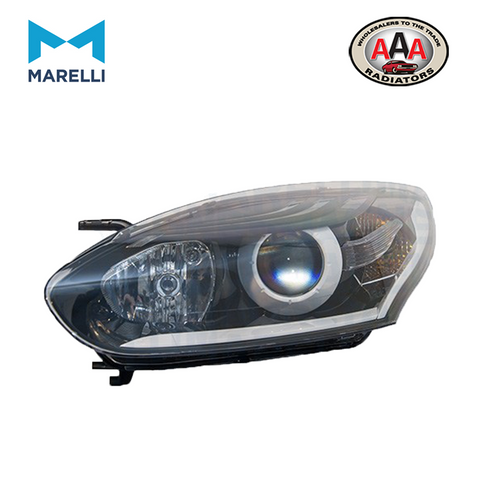 HEADLIGHTS Left, H7, W5W, PY21W, with bulbs, with motor for headlamp levelling, Halogen