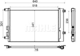 CONDENSER FITS ALFA ROMEO (60668109) - MAHLE/BEHR