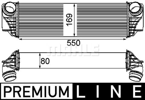 INTERCOOLER FITS BMW (MAHLE/BEHR)