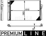 CONDENSER FITS BMW E69 (64509122827) - MAHLE/BEHR