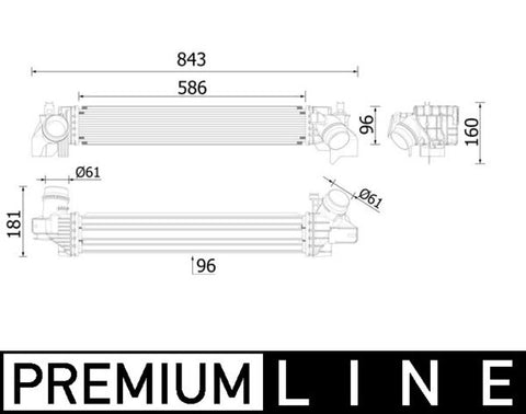 GENUINE INTERCOOLER FITS BMW / MINI (17517617597)