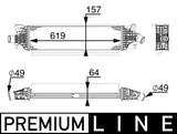 INTERCOOLER FITS INFINITI(144614GC0A ) - MAHLE/ BEHR