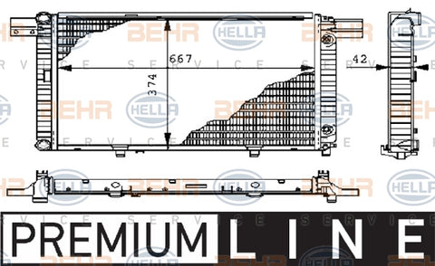 BEHR/MAHLE RADIATOR Fits MERCEDES BENZ SL 93-01 8MK376711451 8MK 376 711-451