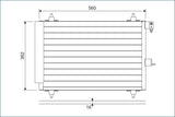 VALEO CONDENSER Fits BERLINGO/XSARA/PEUGEOT PARTNER 5_G_ 00-08 817508