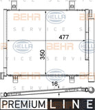 BEHR CONDENSER Fits VW UP! BL 11-14 8FC 351 319-601