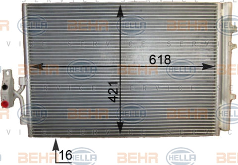 BEHR CONDENSER Fits BMW X3 F25 11-12 8FC 351 343-181