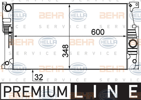 BEHR RADIATOR Fits BMW 1 F20/2 F22/3 F30,F31/4 F36,F83 8MK 376 791-791