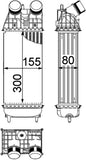 INTERCOOLER FITS PEUGEOT (9803900780) - MAHLE/BEHR