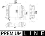 MERCEDES BENZ C-CLASS W205 AMG C43 CHARGE AIR COOLER (A2760900214)