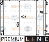 BEHR RADIATOR Fits LAND ROVER RANGE ROVER L322 02-12 8MK376718321