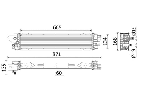 INTERCOOLER MITSUBISHI EXPRESS (MAHLE/BEHR)