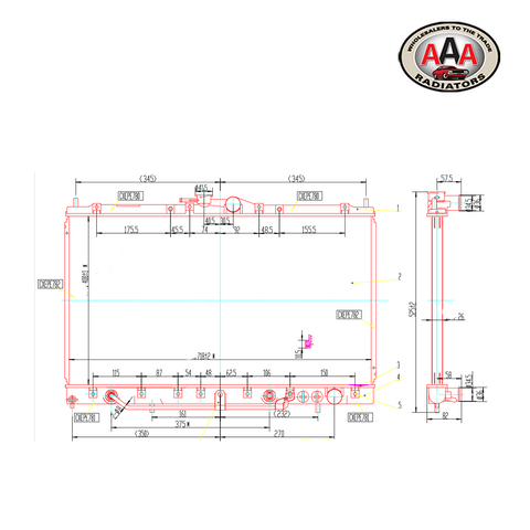 RADIATOR Fits MITSUBISHI DIAMANTE (1992 - 1996)