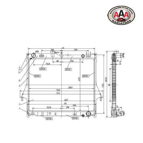 RADIATOR Fits ISUZU D-MAX (2002 - on)