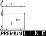 CONDENSER FITS FORD FIESTA (MAHLE/BBHER(