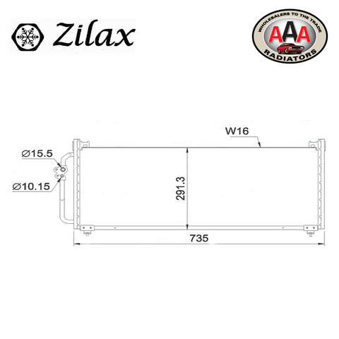 CONDENSER Fits SUBARU IMPREZA (1996 - 1998)