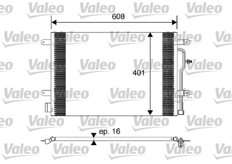 CONDENSER FITS AUDI A4 (VALEO)