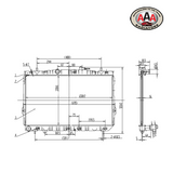 AAA RADIATOR Fits HYUNDAI ELANTRA (2001 - 2005)