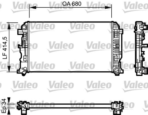 VALEO RADIATOR Fits MERCEDES BENZ SPRINTER (A9065000202)