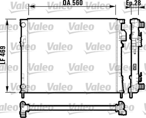 VALEO RADIATOR FITS RENAULT (7700312899)