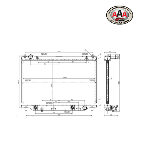 RADIATOR Fits MAZDA 2 (2003 - 2007)