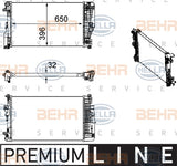 BEHR RADIATOR Fits MERCEDES BENZ VALENTE/VIANO/VITO/MIXTO 06-15 8MK 376 756-131