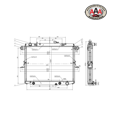 RADIATOR Fits TOYOTA LAND CRUISER (1998 - 2002)