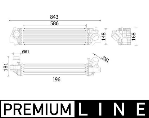 MINI INTERCOOLER - 17517617598 (MAHLE)