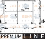 BEHR CONDENSER Fits MERCEDES BENZ S-CLASS/SL 230 99-06 8FC 351 301-171