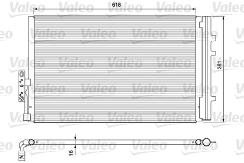 VALEO CONDENSER Fits BMW X3 E83/X4 F26 10-18 814386