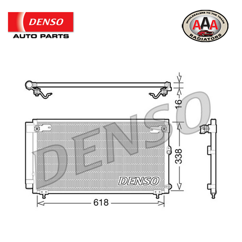 AAA (DENSO) CONDENSER Fits LEXUS IS200 / IS300 (1999 - 2005)