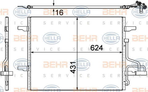 BEHR MAHLE CONDENSER 8FC 351 319-401