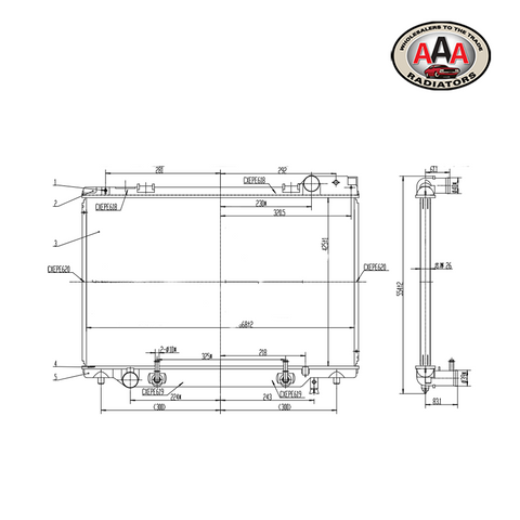 RADIATOR Fits TOYOTA PREVIA VAN (1991 - 1997)