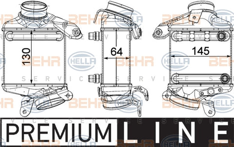 BEHR INTERCOOLER Fits BMW 5 550i/6 650i/7 750i/X5/X6 09-18 8ML 376 746-431