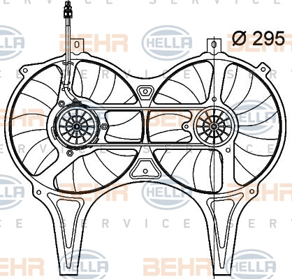 BEHR FAN Fits MERCEDES BENZ E-CLASS E240 97-03 8EW 009 158-731