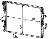 RADIATOR FITS VOLKSWAGEN TRANSPORTER (MAHLE/NEHR)