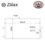 AAA (ZILAX) CONDENSER Fits FORD TERRITORY (2004 - on)