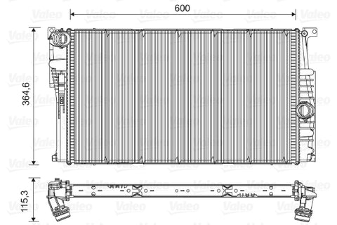 VALEO RADIATOR Fits BMW 1 F20/2/3 F30/4 F83/i3 13-on 735454