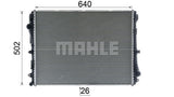 RADIATORT FITS MERCEDES BENZ (MAHLE/BEHR)