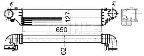 INTERCOOLER FITS MERCEDES (A2035000500 )