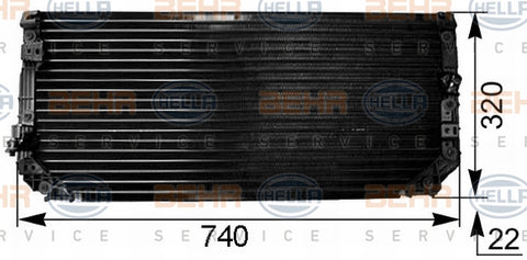 BEHR CONDENSER Fits TOYOTA COROLLA AE101 94-99 8FC 351 038-521