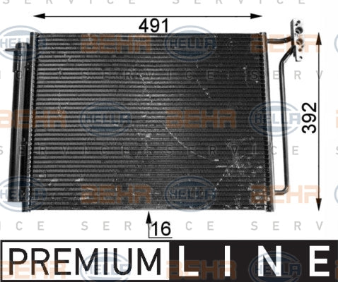 BEHR CONDENSER Fits BMW X5 E53 01-06 8FC 351 300-631