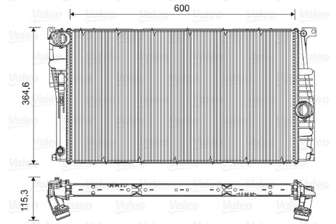 VALEO RADIATOR Fits BMW 1 F20,F21/2/3/4/i3 11-on 735453