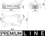 OIL COOLER FITS AUDI (MAHLE/BEHR )