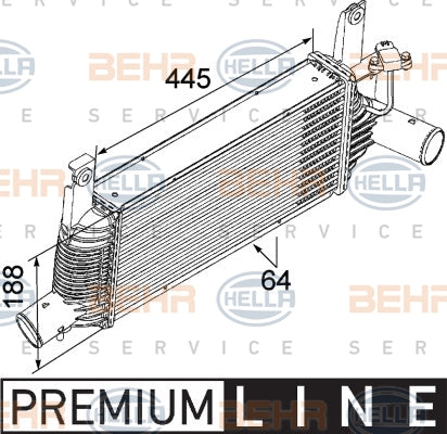 BEHR INTERCOOLER Fits NISSAN NAVARA D40/PATHFINDER R51 05-13 8ML 376 746-041