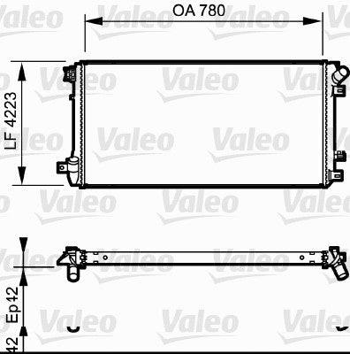 VALEO RADIATOR Fits RENAULT MASTER X70 2.5 dCi 120 04-07 735112