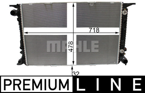 PORSCHE RADIATOR - CR 2178 000P (MAHLE)